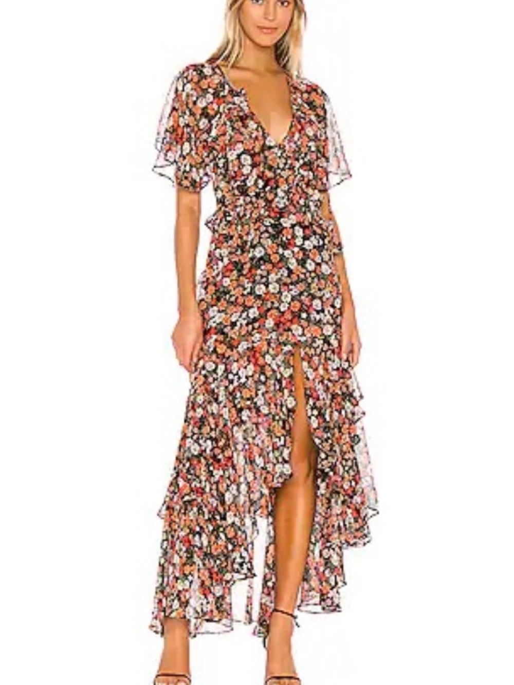 MISA Los Angeles Floral Print Dress